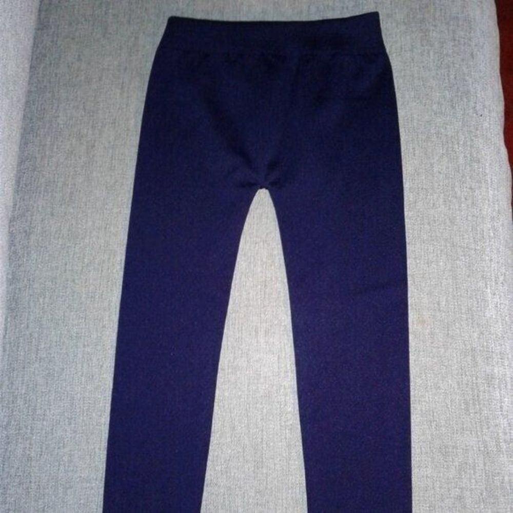1775 Girls 4/6x Navy Blue Fleece-Lined Leggings New